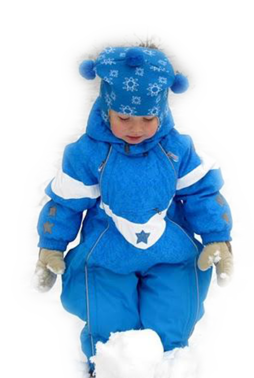 Enfants vétus en habits d' hiver