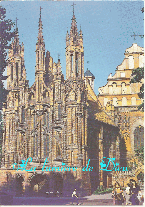 Vilnius, l'Église Sainte Anne