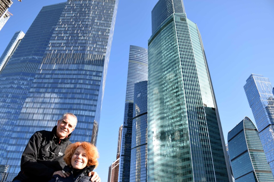 Moscou - Devant le centre de commerce international