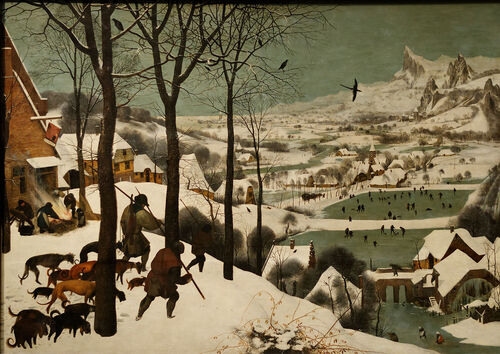 Les chasseurs dans la neige, Brueghel l'Ancien