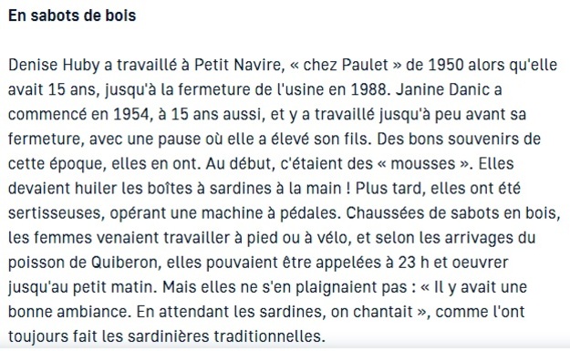 Dossier sur "La lutte des Penn Sardines en Bretagne " en 1924 + l'usine : Le Petit Navire à Ploemel .