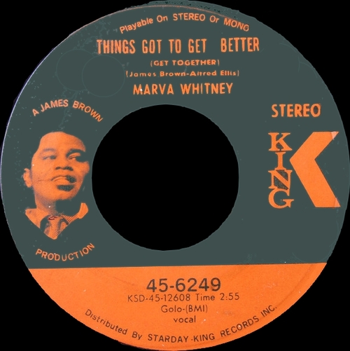 1969 Marva Whitney : Single SP King Records 45-6249 [ US ]