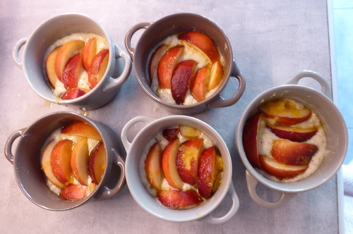 Des Gratins de Pêches aux Amandes