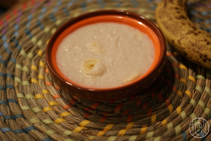 Tapioca banane et lait de coco