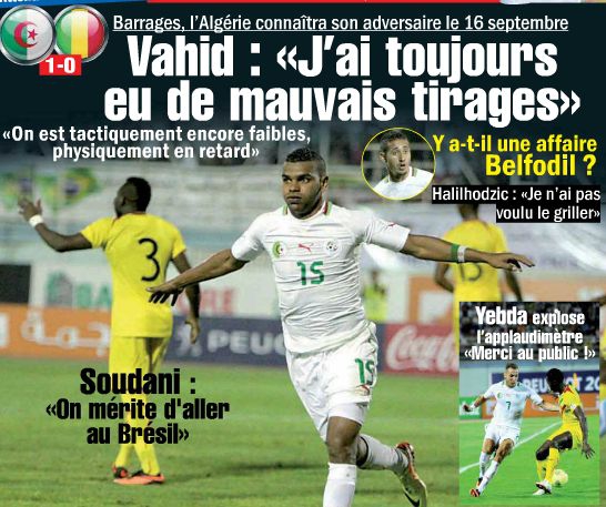 Mardi 10.09.2013 à Blida EN-MALI 1-0 Q.CM