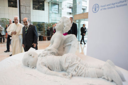 Don du Pape à la FAO, Aylan, de Luigi Prevedel © L'Osservatore Romano