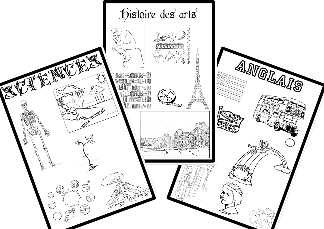 Page De Garde Geographie Pages de garde classeur cm1-cm2 - La classe de Tibiscuit