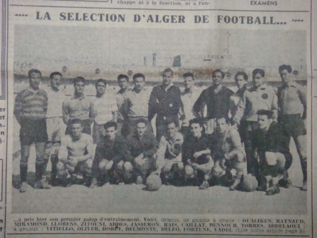 Abdellaoui-Bennour-Oualiken-Zitouni sélection d'Alger