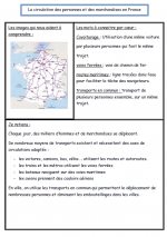 la circulation des hommes et des marchandises en France