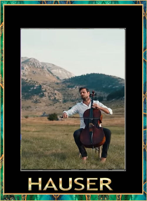 Images du violoncelliste, Stjepan Hauser de Croatie par Ginette Villeneuve 
