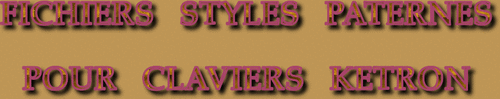 FICHIERS STYLES PATERNES SÉRIE 7865