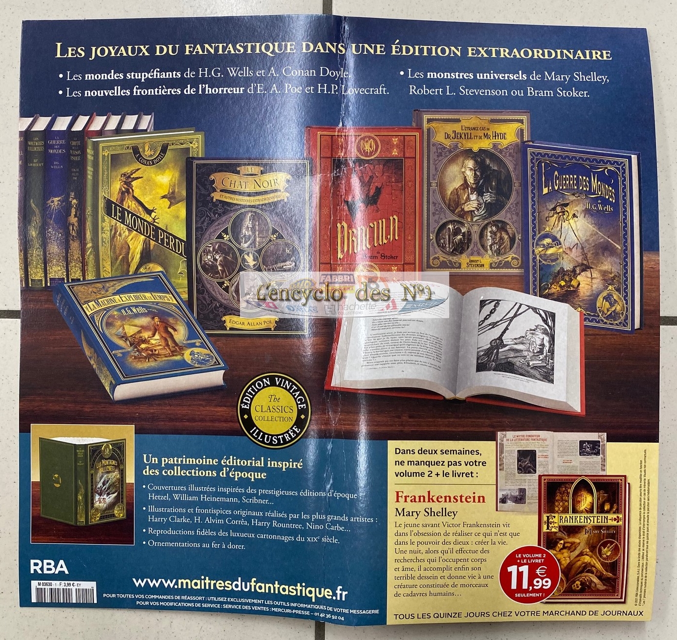 Les Maitres Du Fantastique Collection N° 1 Les maîtres du fantastique - Lancement - L' encyclo des N° 1