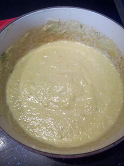 Purée de poireaux au citron