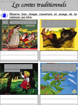 Quand t'es maicresse, tu fais lire des contes à tes élèves