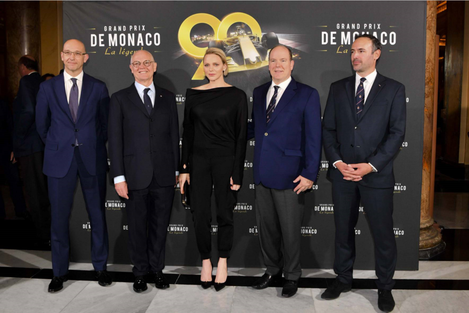 Princess Charlene and Prince Albert attended the screening  of the film  about the Grand Prix