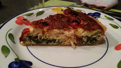 Quiche saumon épinard