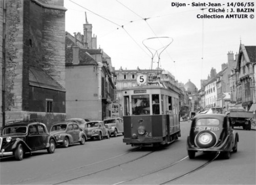 Le tram à Dijon, hier et aujourd'hui...