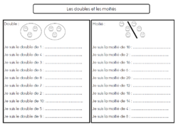 Les doubles et les moitiés