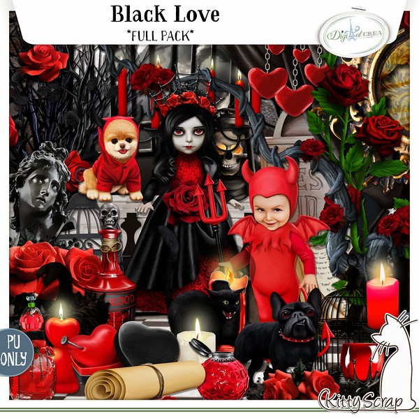 BLACK LOVE by Kitty Scrap