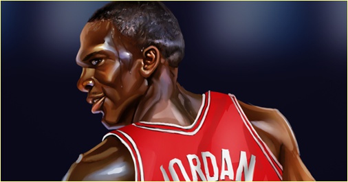Michael Jordan paintings by A-BB
