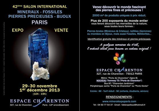 42e Salon International Minéral Expo Paris 2013