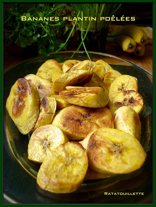 Bananes plantins poêlées