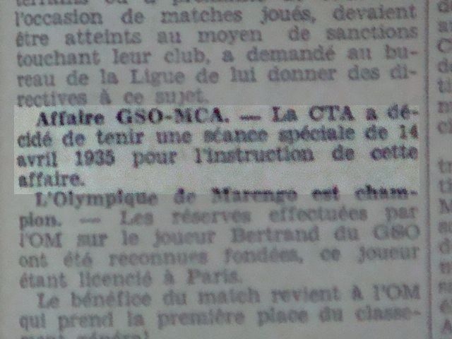 réserves du mca contre gso