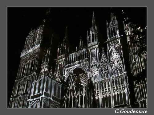 Rouen by night