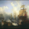 La bataille de Trafalguar peinte par Auguste Mayer en 1836
