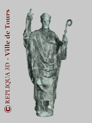Scan 3D sur site de la statue de St Martin à Tours - Repliqua3D, sculpture, nouvelles technologies et Patrimoine