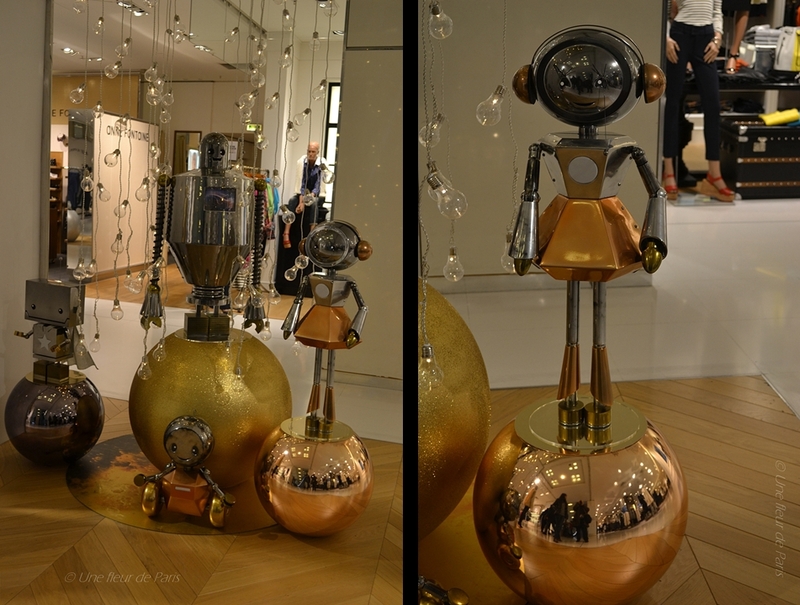Les vitrines de Noël 2015 des Galeries Lafayette : Léon, le petit robot 