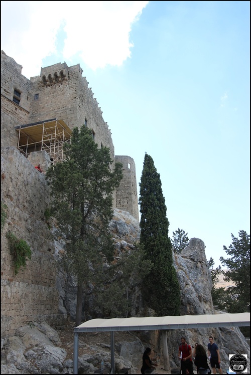 Lindos et son Acropole, ile de Rhodes, Grèce