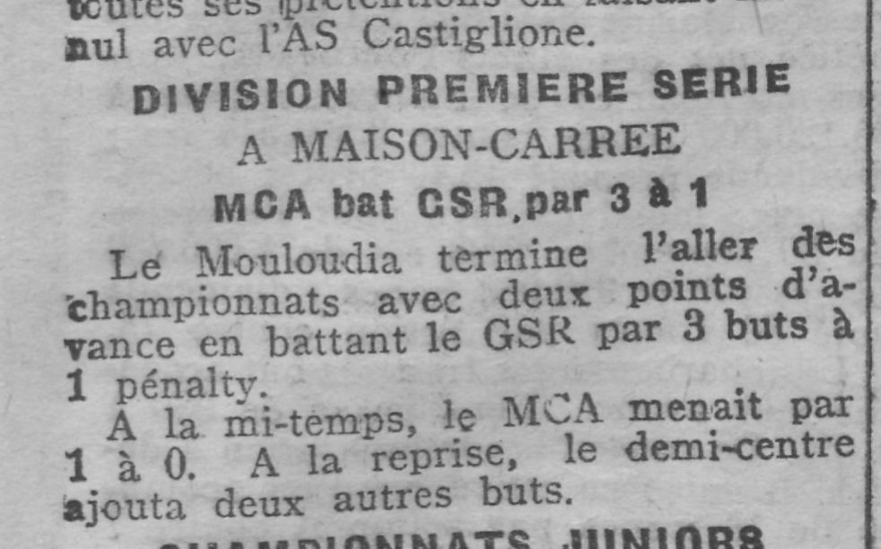 Dimanche 23.12.1928 à Belfort MCA-GSR 3-1