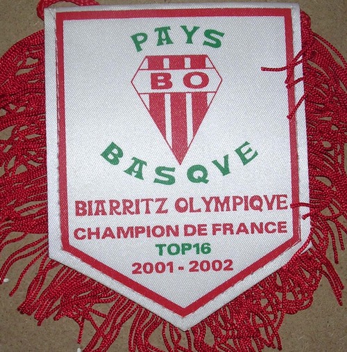 Fanion Biarritz Oympique Champion de France 2002 (3)