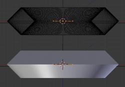 Extrusion - Cercle Bézier en carré