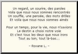 poeme court rencontre amoureuse