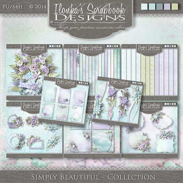 Simply Beautiful by Ilonka Scrapbook Designs