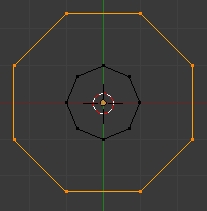 Agrandir puis tourner la copie de 22.5 degrés