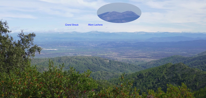 Panorama vers le Nord (Le Mont Lachens à plus de 50 km)