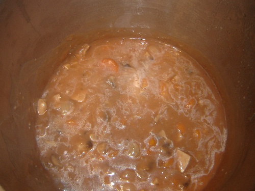 Tofu bourguignon végétalien