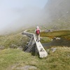 Près de la cabane de Maucapéra, passage sur un petit barrage