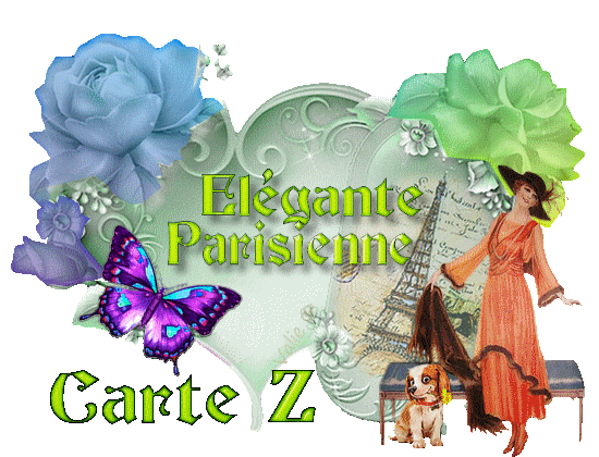 Carte Z "Elégante Parisienne"