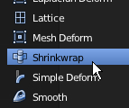 Cliquer sur Shrinkwrap