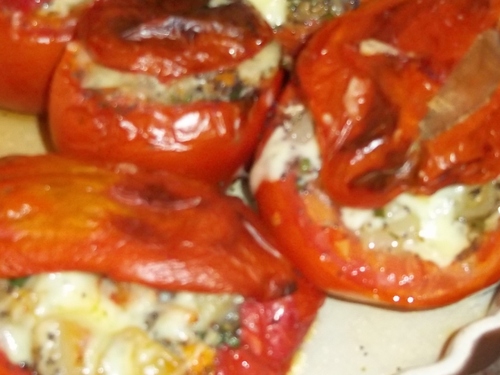 Tomates farcies à la Sardine au beure de baratte et pommes de terre de Noiremoutier- Partenariat Perles des Dieux