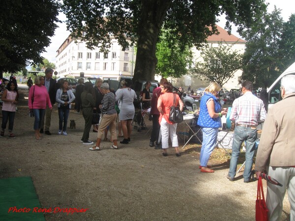 Le vide-grenier de Châtillon sur Seine vu par René Drappier