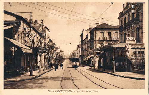 Le tramway est roi à Perpignan en 1928