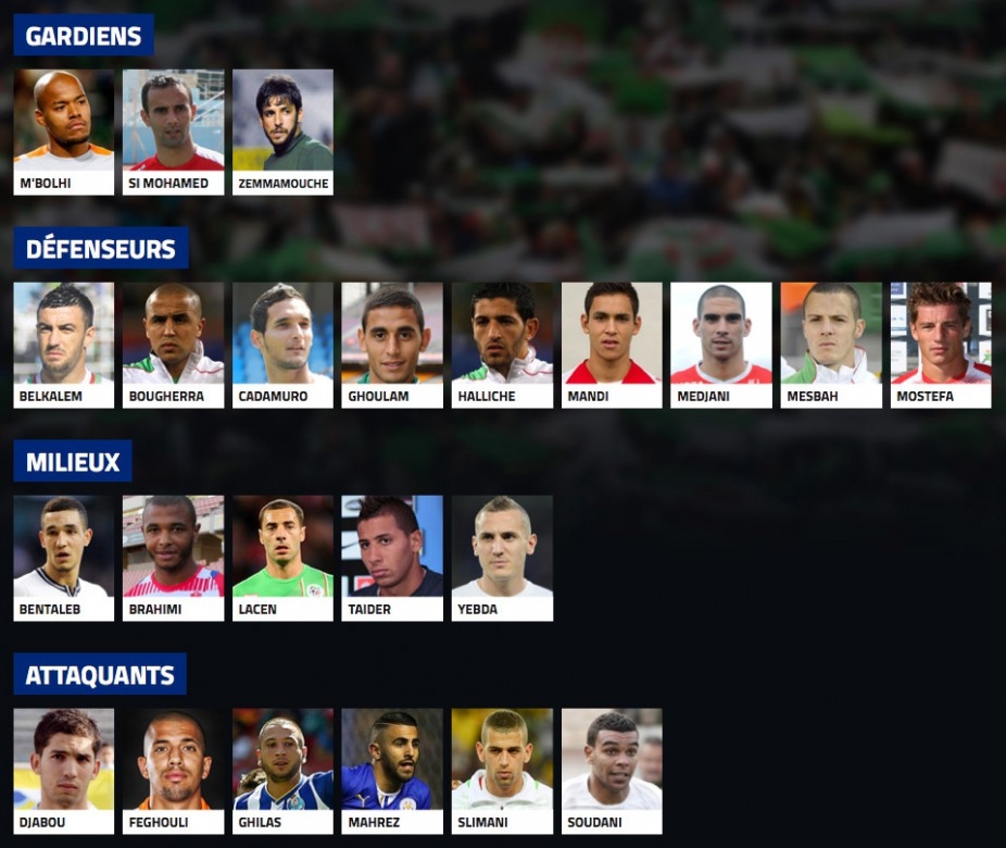 Les 23 mundialiste pour le Brésil 2014
