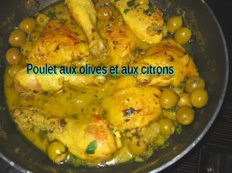 Poulet aux olives et aux citrons