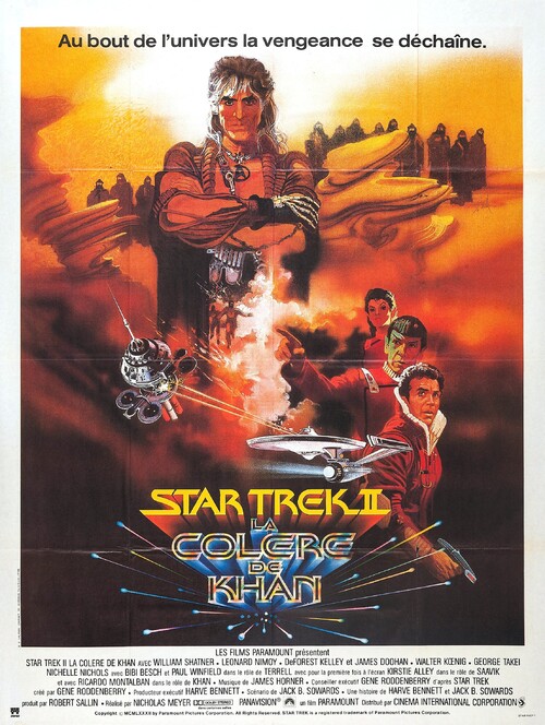 STAR TREK 2 AFFICHE FRANCE 1982