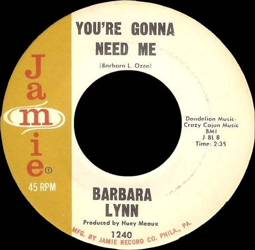 Barbara Lynn ; Album " You'll Lose A Good Thing " Jamie Records JLP 70-3023 [ US ]